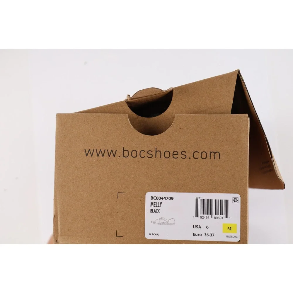 b.o.c. Sandals Melly Black Solid 6 NEW
